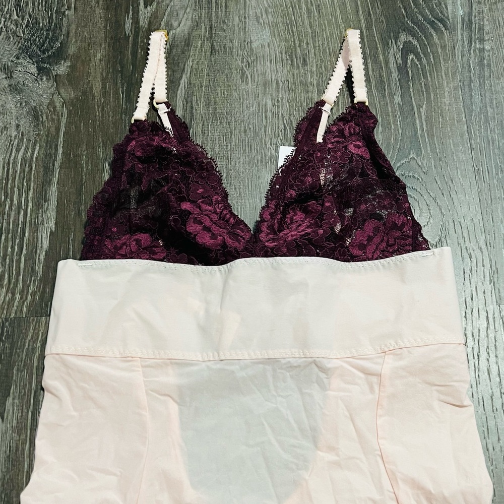Stella McCartney**Pink/ Burgundy Lace Bodysuit**XS $229 - Picture 4 of 7